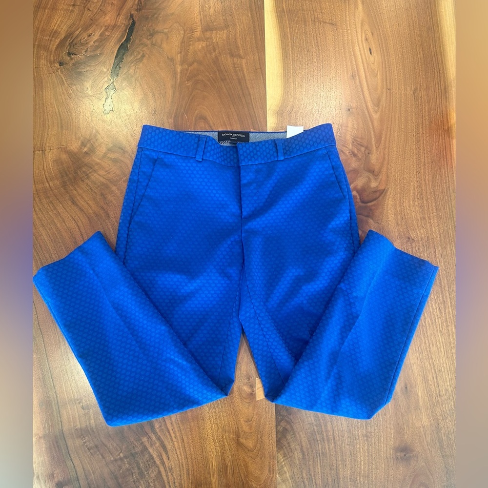 Banana Republic Blue Hampton Pants - 0 Petite